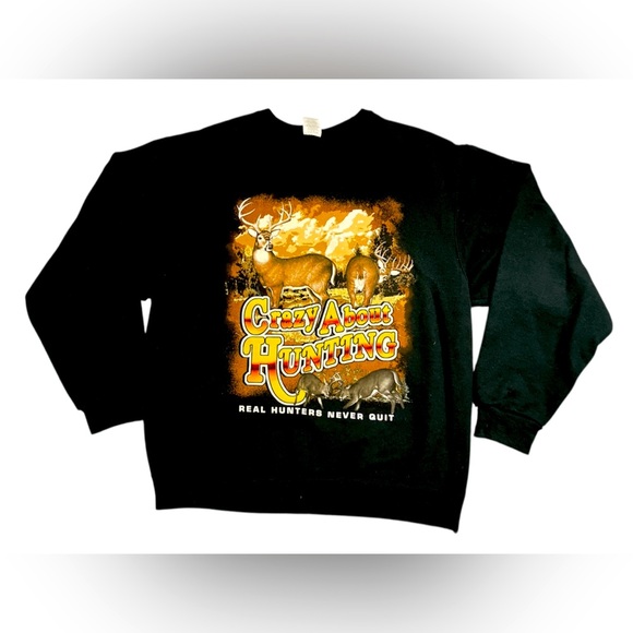 Vintage Y2K Hunting Deer Crewneck Size Large - Picture 2 of 3